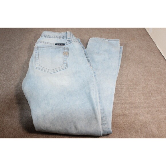 Miss Me Women’s Light  Blue Denim Signature Mid Rise Skinny Jeans Size 28 - Picture 1 of 16